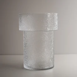 KEEPER structure vase large, clear