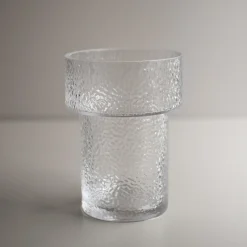KEEPER structure vase medium, clear
