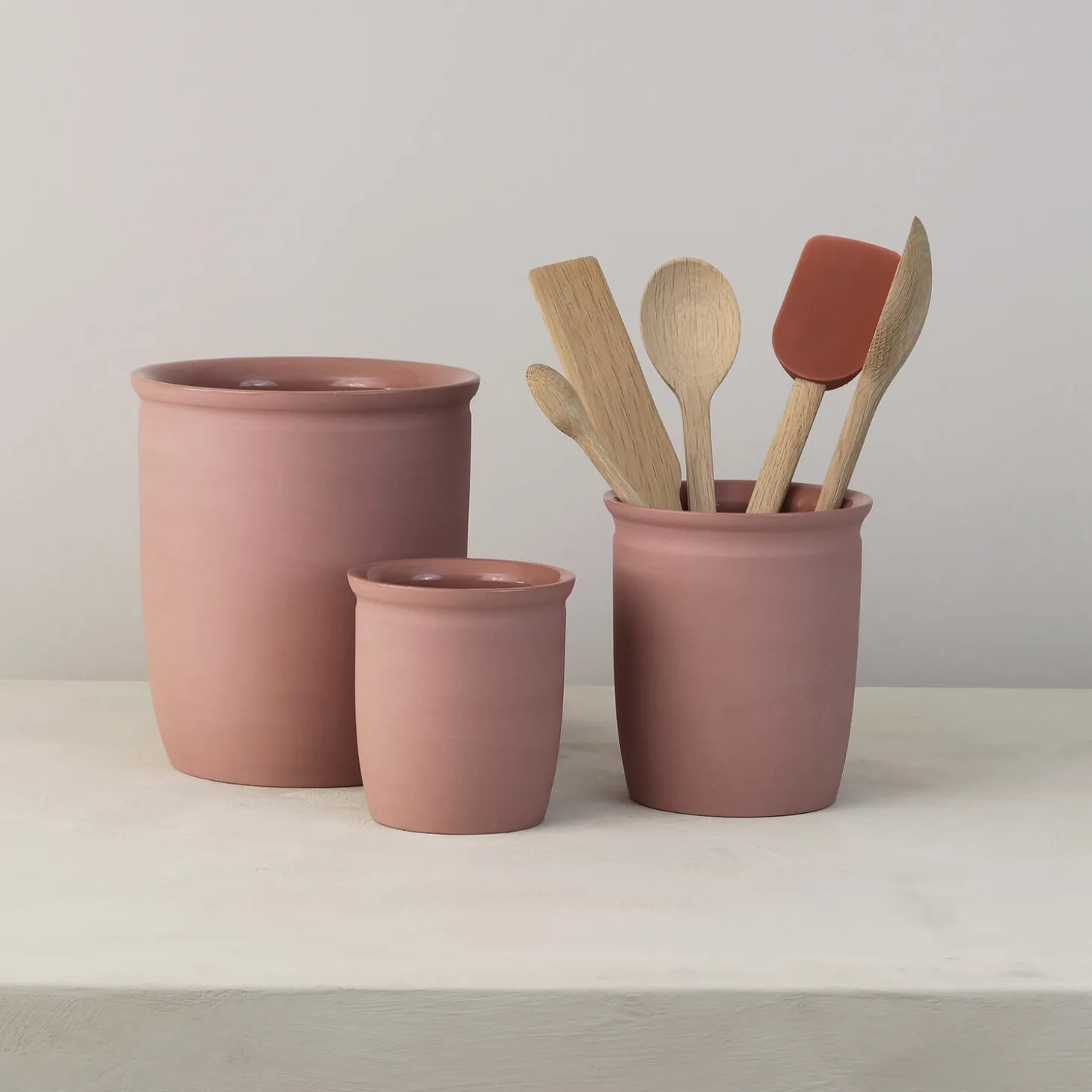 Knabstrup Syltekrukke 1 L, dark rose