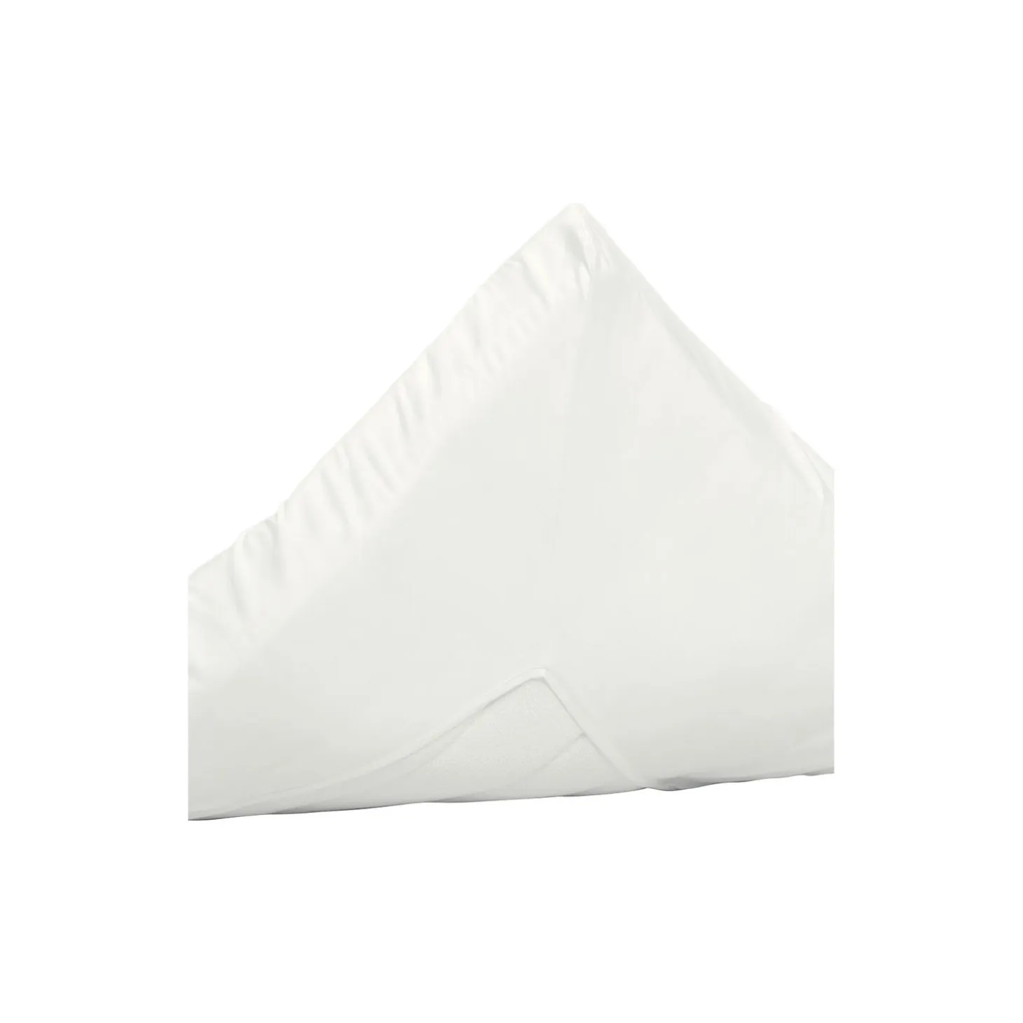 Konvoluttlaken i sateng til dobbeltseng, white