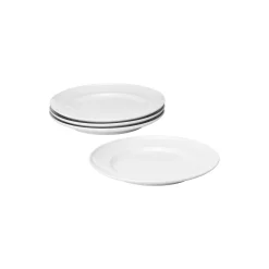 KOPPEL lunsjtallerkener 22 cm 4 stk, hvit
