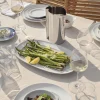 KOPPEL ovalt serveringsfat 23 cm, hvit