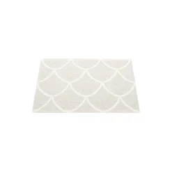 Kotte gulvløper, fossil grey/white