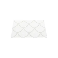 Kotte gulvløper, fossil grey/white