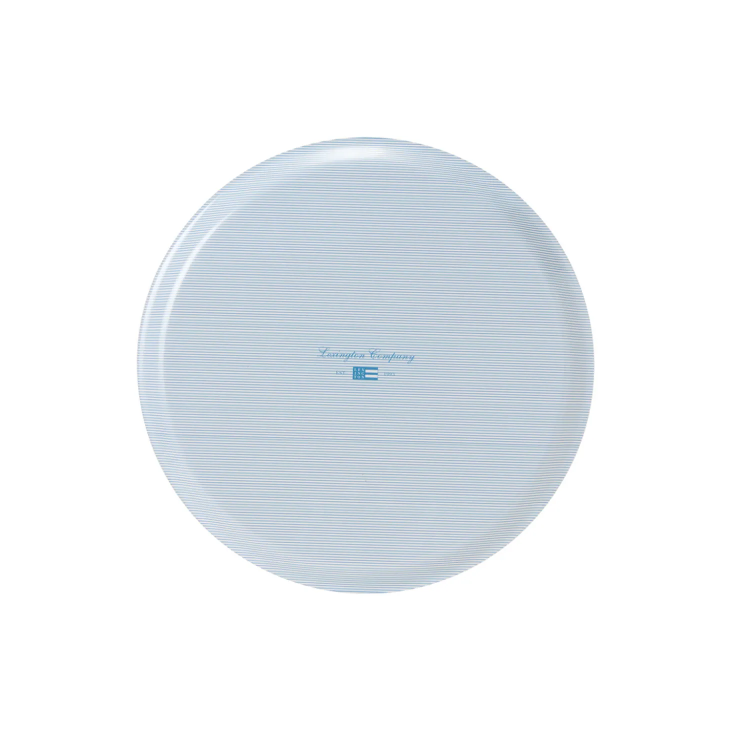 Laminated rund brett, blue/white