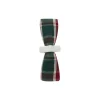 Linen/Cotton Napkin, green/red/beige