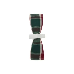 Linen/Cotton Napkin, green/red/beige