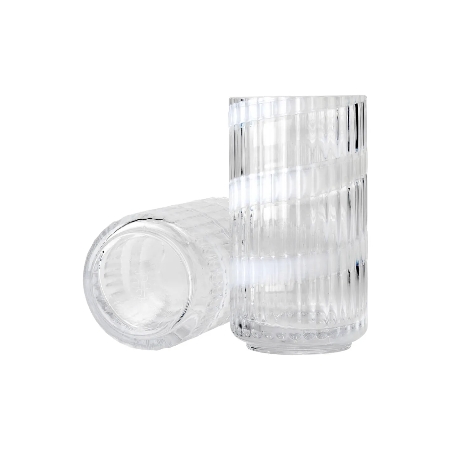 Lyngby Vase, swirl white