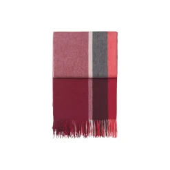 Manhattan pledd, bordeaux/red