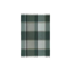 Manhattan pledd, evergreen/botanic green