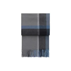 Manhattan pledd, steel blue/dusty ocean