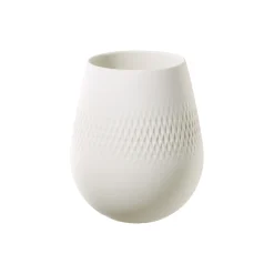 Manufacture Collier vase, blanc