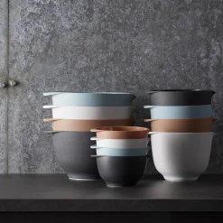 Margrethe-sett 4 deler, pebble grønn