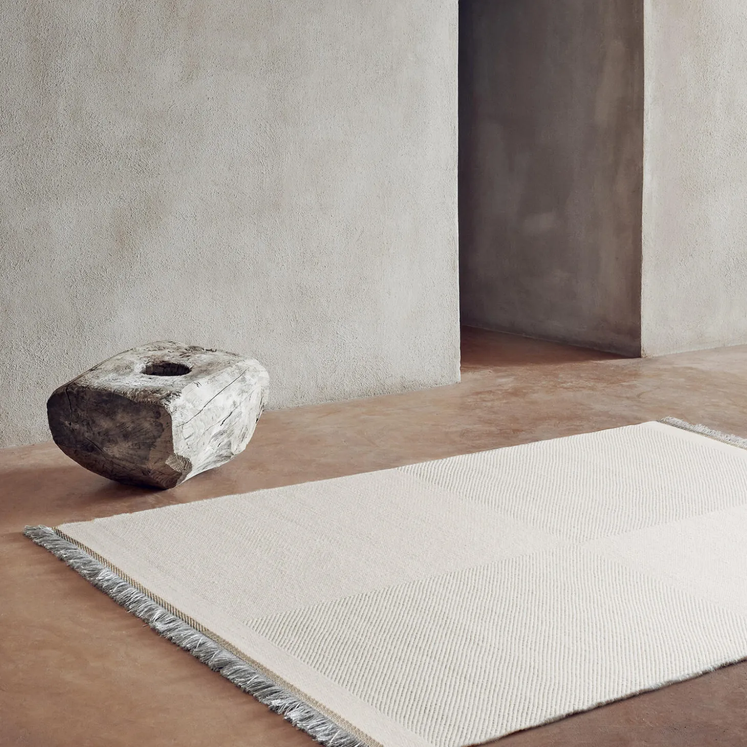 Mattia gulvteppe, white