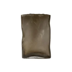 Meadow glass vase large, brown