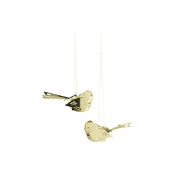 Miniatyrfugler 2 stk, gull