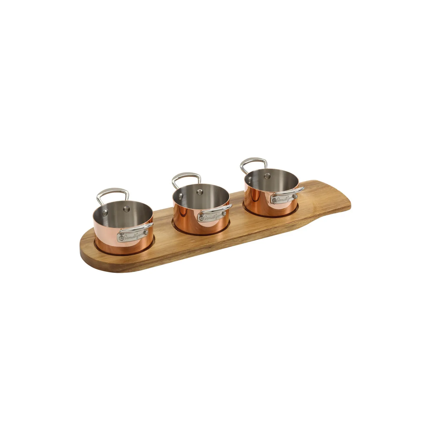 Minigrytesett i 3 deler 9 cm, kobber