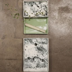 Mist boks 15x20, emerald off-white