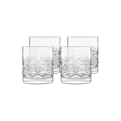 Mixology Textures Vannglass/whiskyglass, 4 stk.