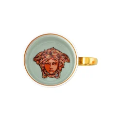 Mug with handle, orange coin