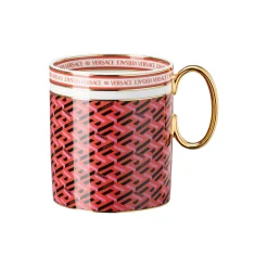 Mug with handle, signature red