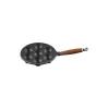 Munkepanne med trehåndtak 20 cm, matte black