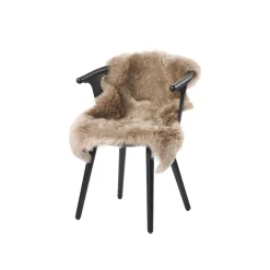 New Zealand Premium langhåret lammeskinn, taupe