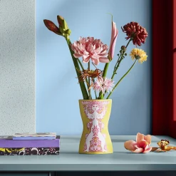 Nina Vase, gul/pink