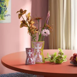 Nina Vase, pink/rød