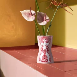 Nina Vase, pink/rød