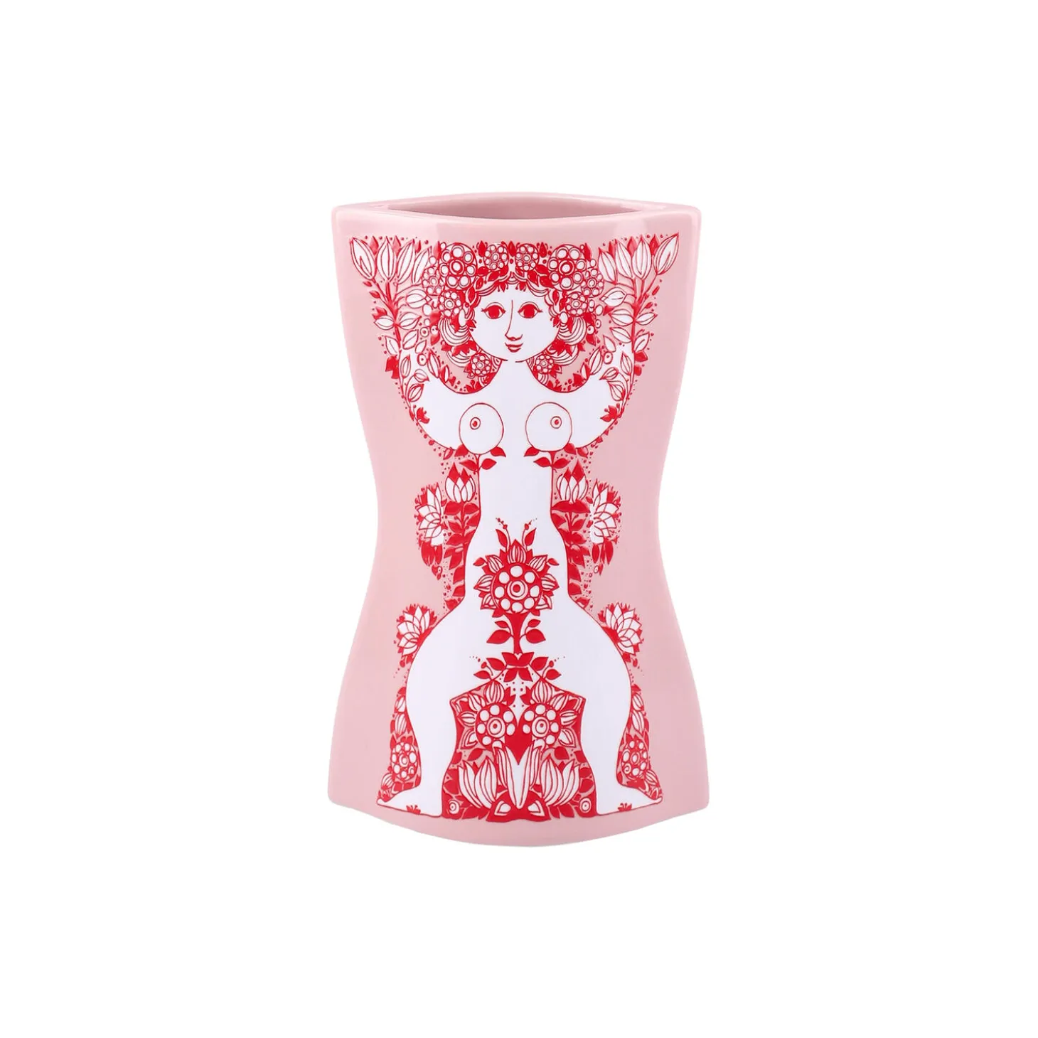 Nina Vase, pink/rød