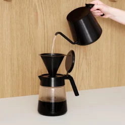 Nohr glass server, black metallic