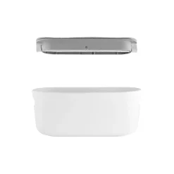 Nordic Kitchen selvvannende herb organiser, hvit