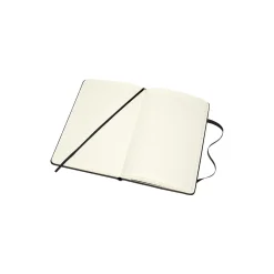 Notebook Leather linjerte sider, sort