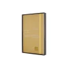 Notebook Leather linjerte sider, gul