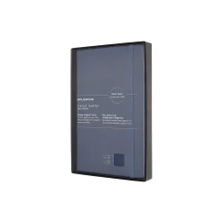 Notebook Leather linjerte sider, blå