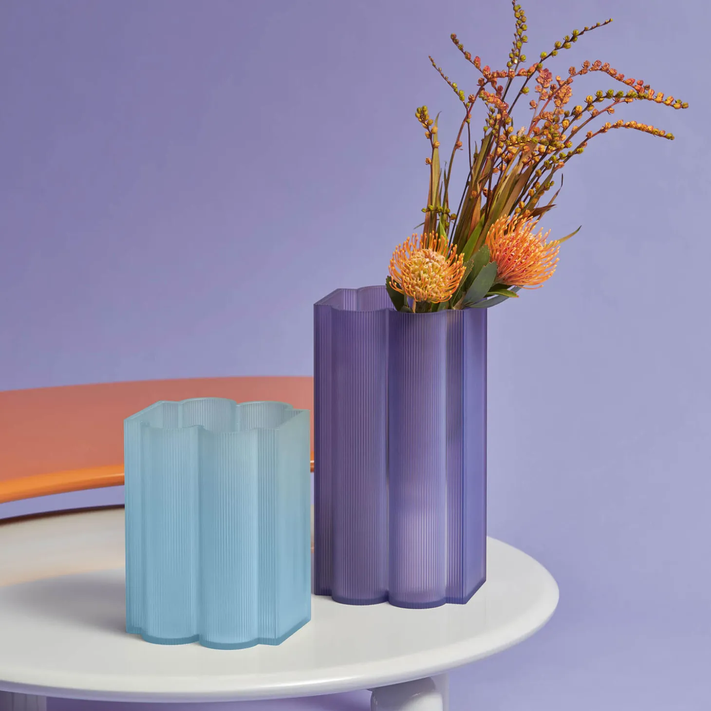 OKRA vase S, light blue