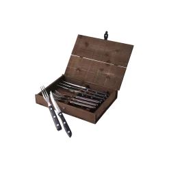 Old Farmer biff-/grillbestikk 8 deler, brun