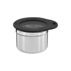 Oppbevaringsboks med lokk, stål/sort
