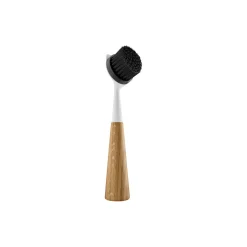 Oppvaskbørst eik/nylon, hvit