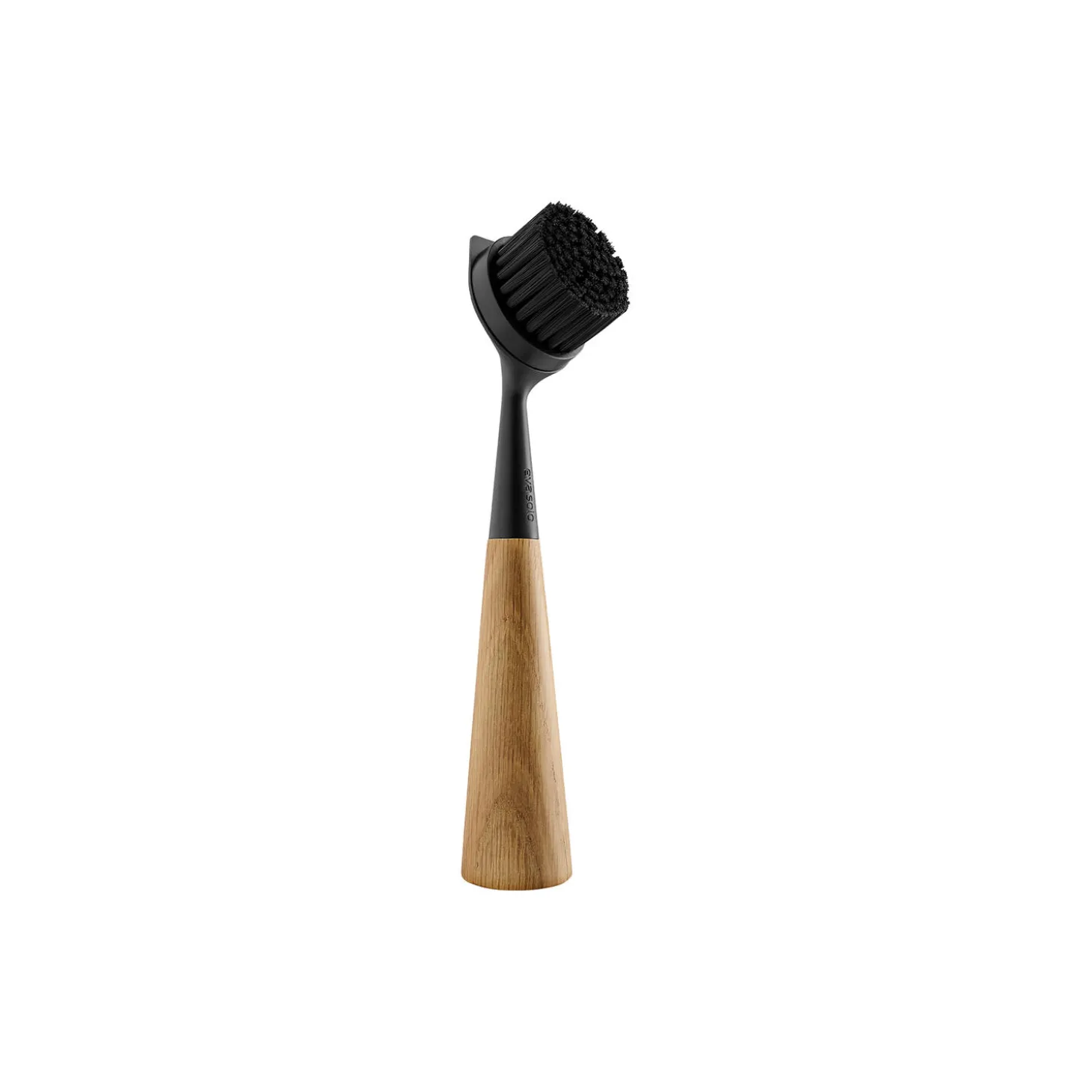 Oppvaskbørste eik/nylon, svart