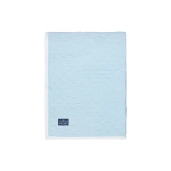Organic Cotton sengeteppe, white/blue