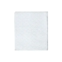 Organic Cotton sengeteppe, white/blue