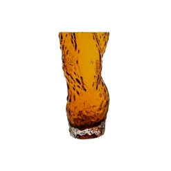 Ostrea Rock vase, amber