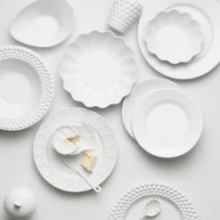 Oyster tallerken 28 cm, white