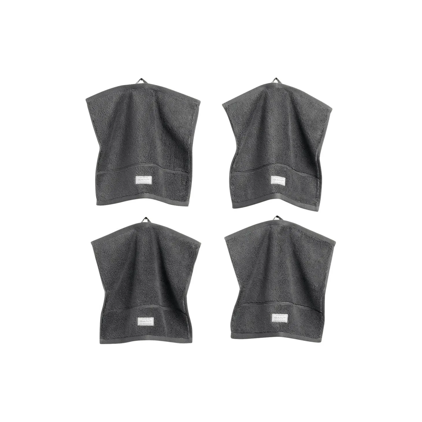 4-Pack Premium håndklær 30X30, anchor grey
