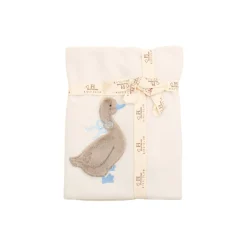PAPERINA LIGHT BLUE Soft bamboo pledd 75x100cm