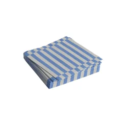 Pattern servietter lunch, grey/blue pillar stripe