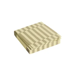 Pattern servietter lunch, cream/sand pillar stripe