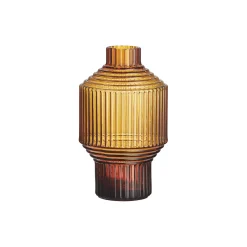 Pavillion Vase, dark amber
